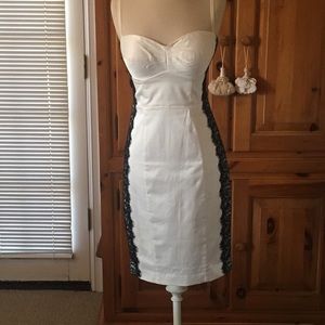 Guess cream and black dress